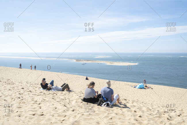 April 4, 2020: France, arcachon, dune du pilat