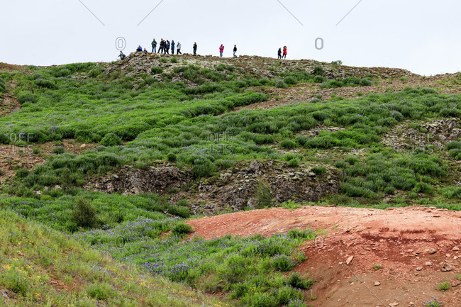 July 10, 2019: Geothemale zone in iceland.