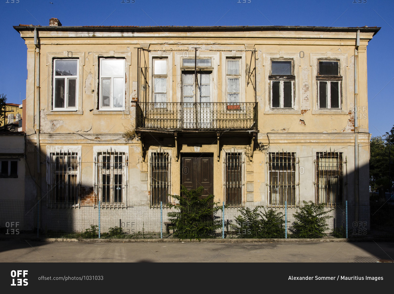 House facade in burgas, bulgaria.