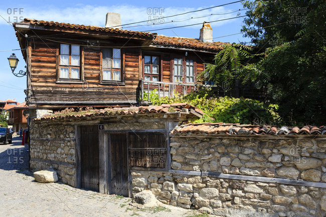Historical houses in nessebar, bulgaria