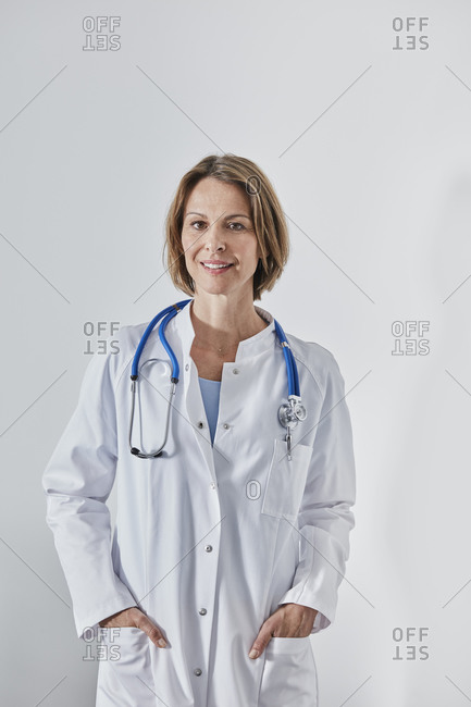 Portrait of female doctor with stethoscope