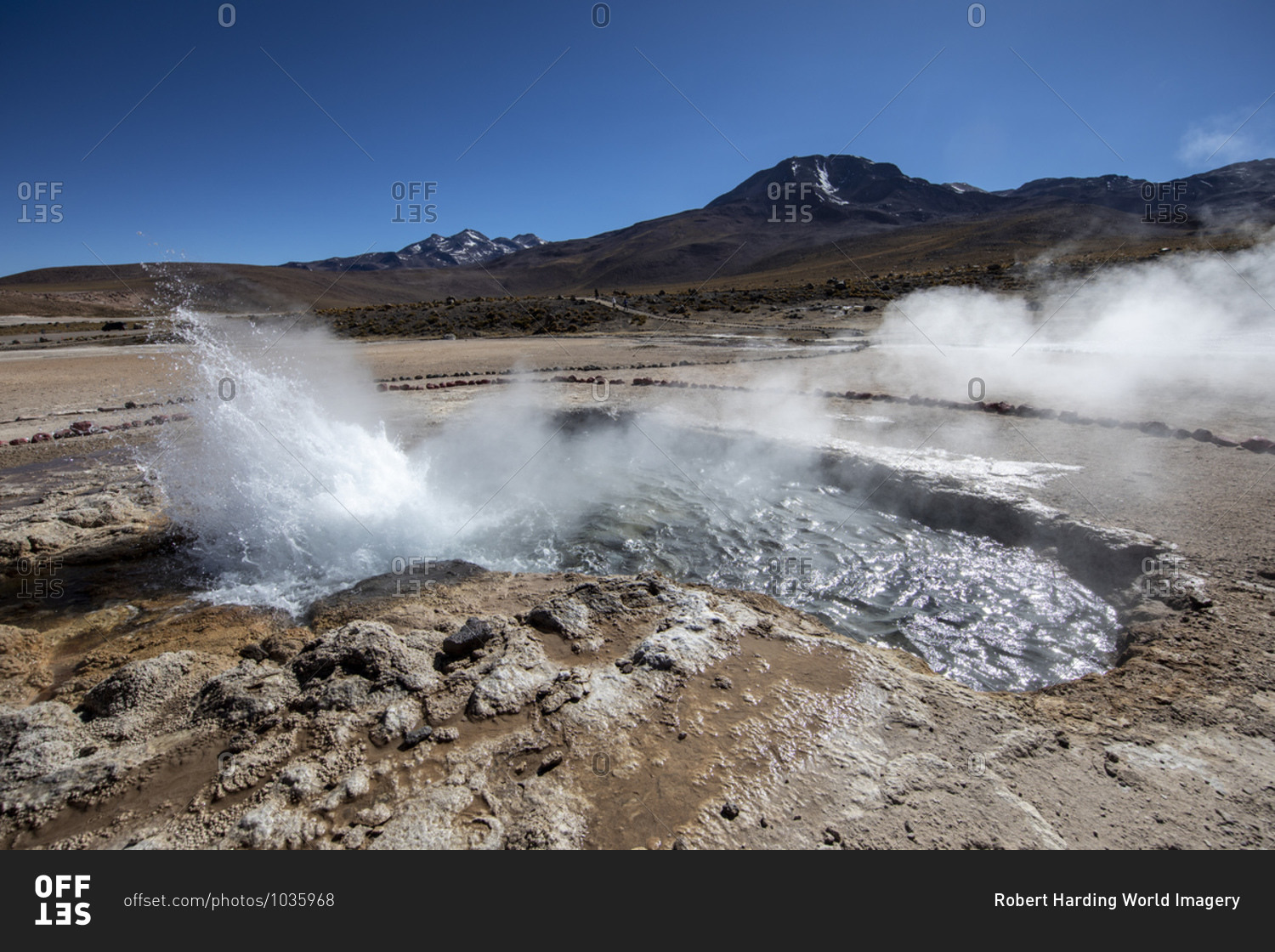 Geysers del Tatio (El Tatio), the third largest geyser field in the world, Andean Central Volcanic Zone, Antofagasta Region, Chile, South America