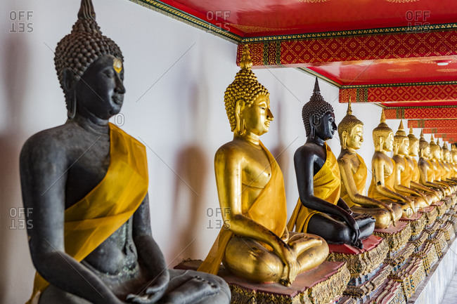 Wat Pho (Temple of the Reclining Buddha), Bangkok, Thailand, Southeast Asia, Asia