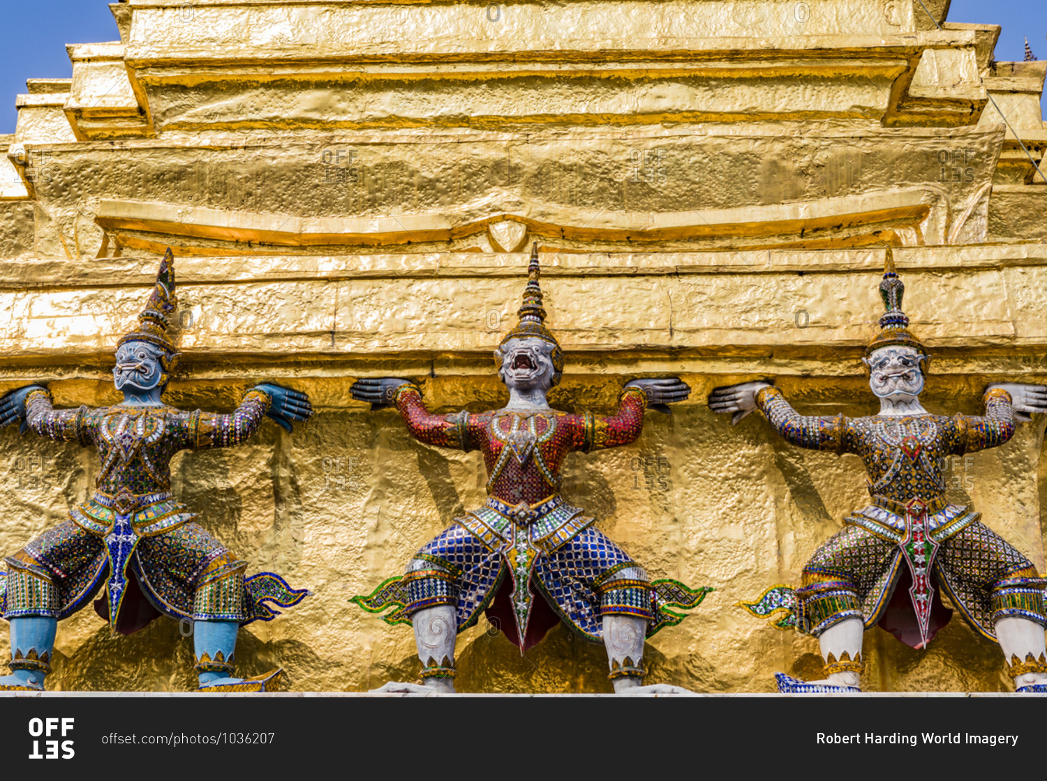 Wat Phra Kaew, The Grand Palace, Bangkok, Thailand, Southeast Asia, Asia