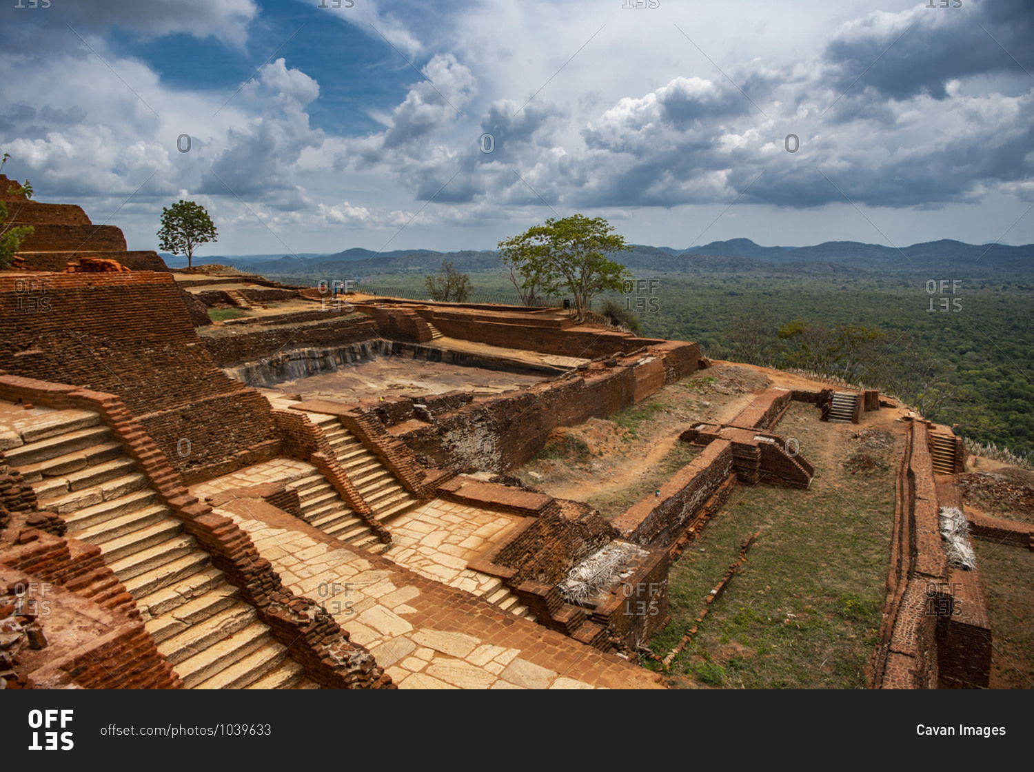 The rock fortress of Sigiriya in Sri Lanka