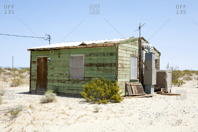 Derelict house in the desert