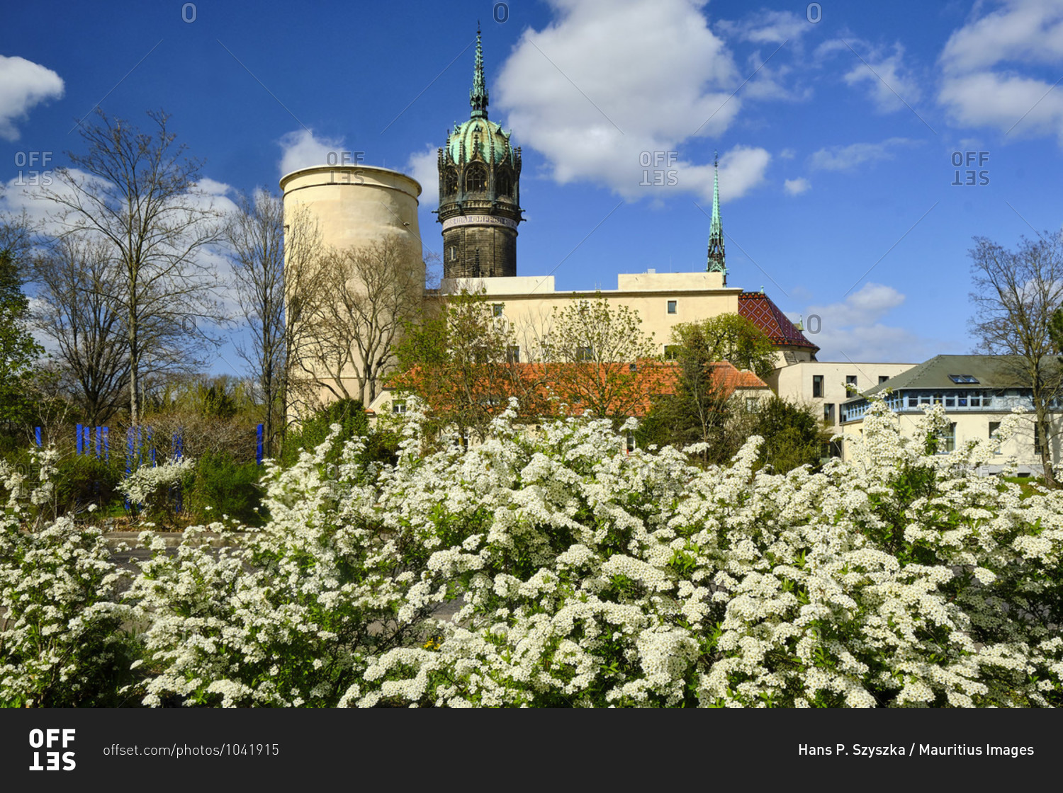 Castle and castle church in Wittenberg, Saxony-Anhalt, Germany