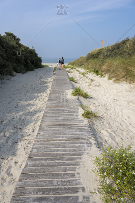 Germany, Lower Saxony, East Frisia, Juist, beach crossing.