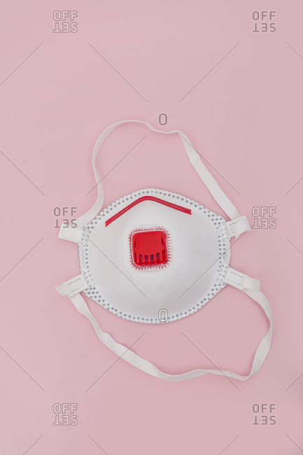 Respirator, protective equipment, top view
