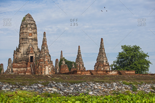 Ancient temple Wat Chaiwatthanaram in Ayutthaya