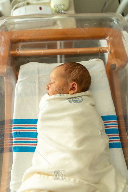 newborn baby boy at hospital