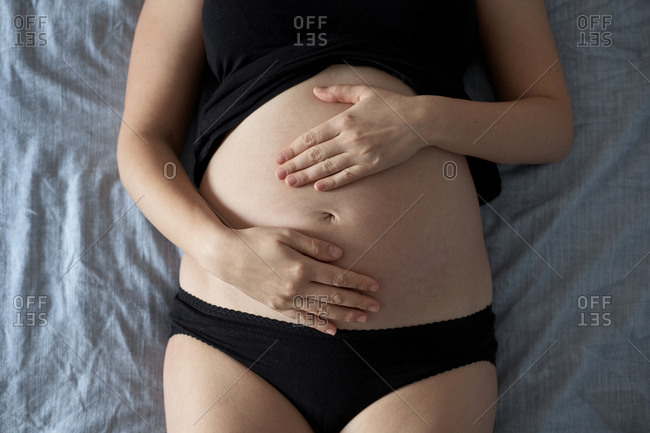 woman laying on their bellies