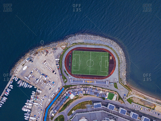 Soccer Field Bird Eye Stock Photos Offset