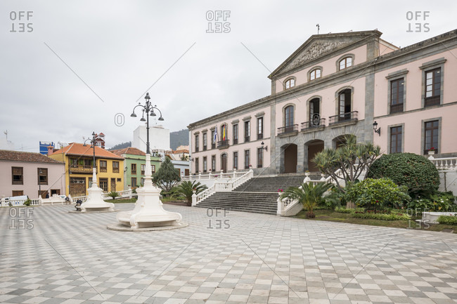 January 21, 2020: the town hall of la orotava, tenerife, canary islands, Spain