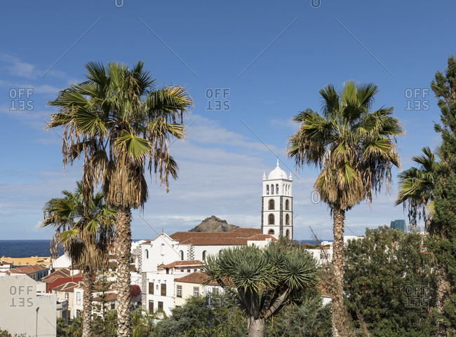 View of the Santa ana church, garachico, tenerife, canary islands, Spain