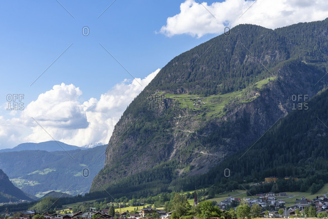 Europe, austria, tyrol, otztal alps, otztal, view of farst near umhausen