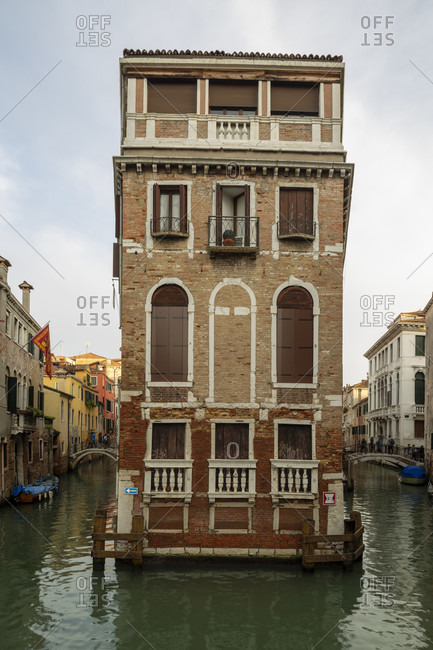 Palazzo tetta, venice, italy. detailed shot.
