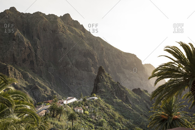 Mountain village Masca in the Teno Mountains, Tenerife, Canary Islands, Spain