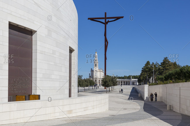 February 12, 2019: Sanctuary of Fatima, a Catholic sanctuary, Fatima, Central Portugal, Estremadura