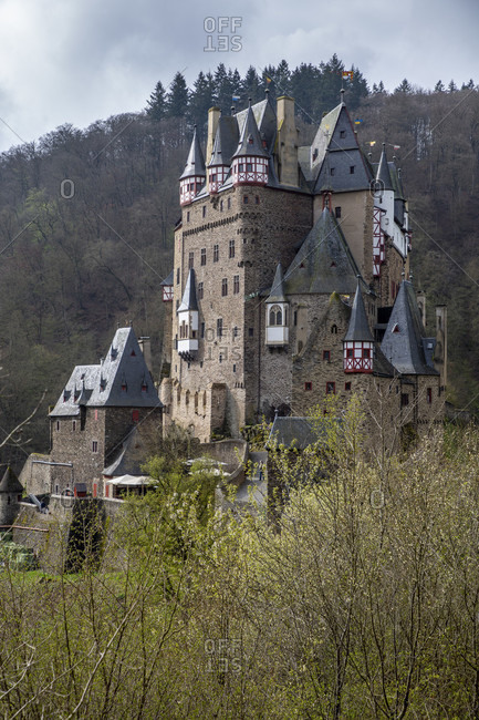 Eltz Castle is a hilltop castle from the 12th century in the valley of the Elz