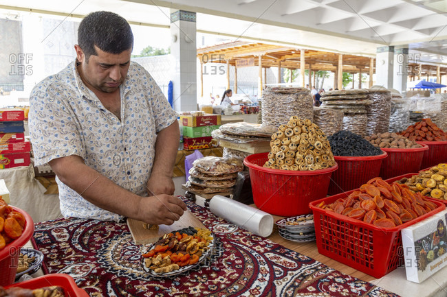 August 22, 2019: Siab Bazaar, Samarkand, Uzbekistan