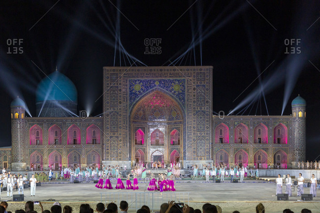 August 22, 2019: International Folklore Festival, Registan Square, Uzbekistan