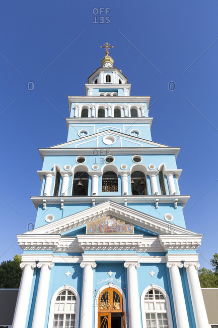 August 20, 2019: Cathedral of the Assumption of the Virgin, Russian Orthodox Church, Tashkent, Uzbekistan