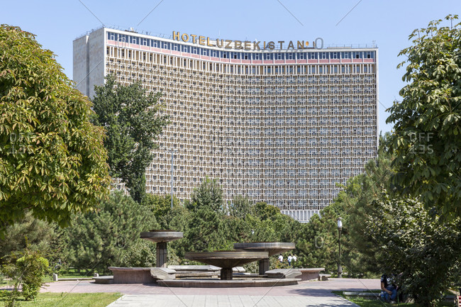 August 19, 2019: Hotel Uzbekistan, Tashkent, Uzbekistan