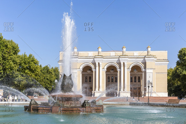 August 19, 2019: Alisher Navoi Theater, Tashkent, Uzbekistan
