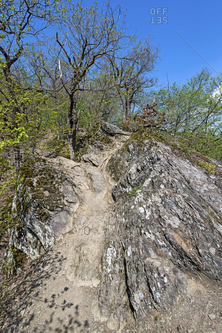 Ascent over rocks out of the Ehrbachklamm