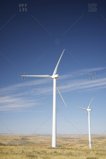 Windmills for electric power production in spain.