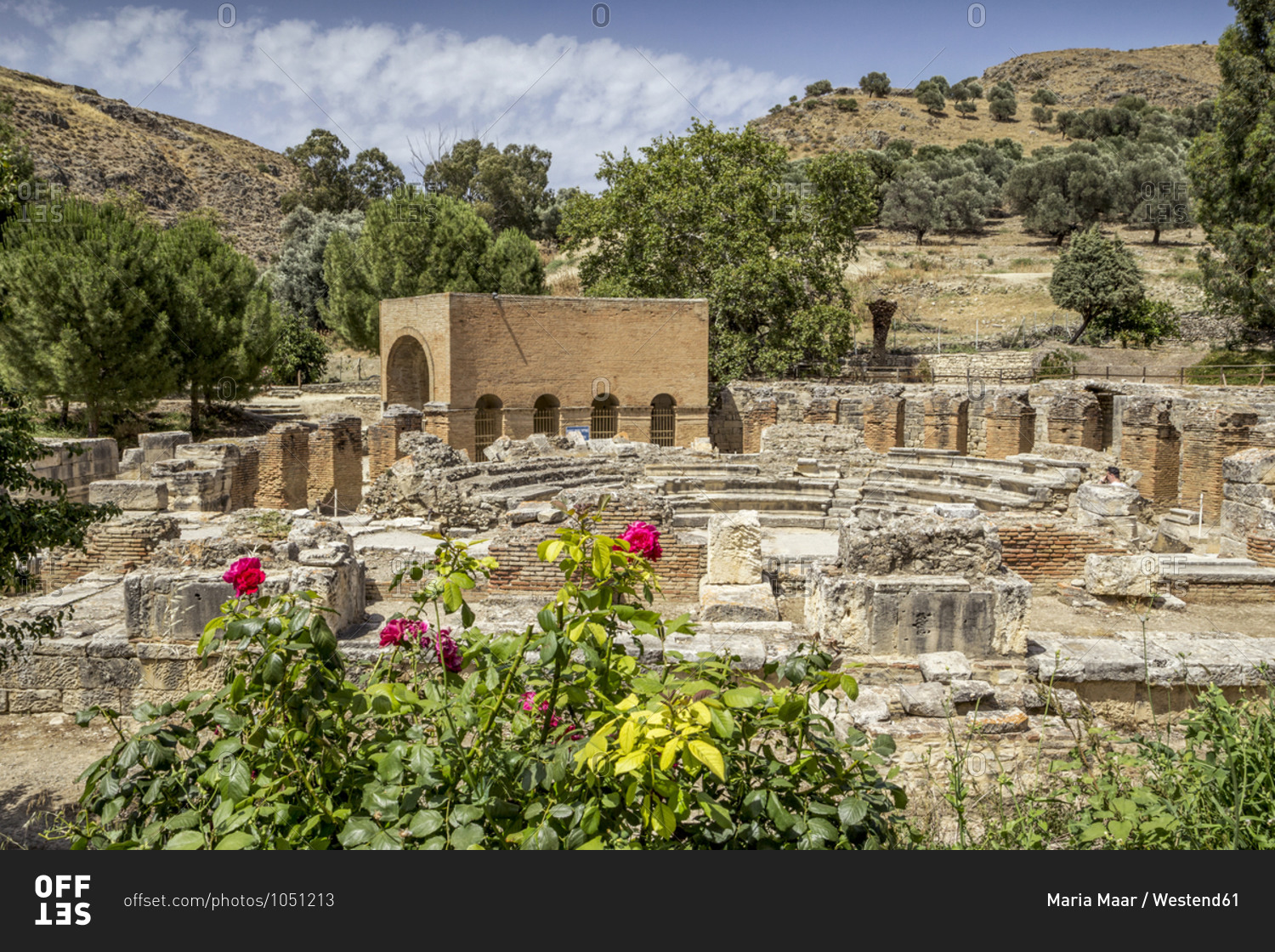 Old architecture of Odeon Of Gortyn- Crete- Greece