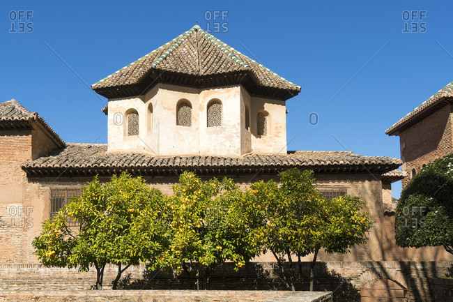 Spain, Granada, alhambra, partal, palacio del partal
