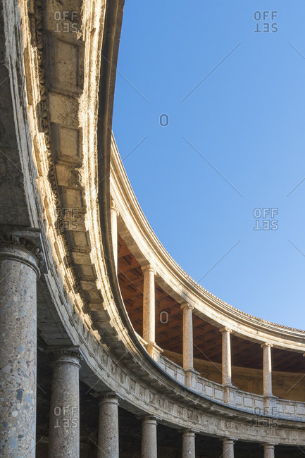 Granada (Spain), alhambra, palacio de carlos v., courtyard