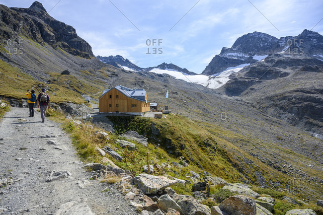 Austria, montafon, hiking trail to the wiesbadener hutte.