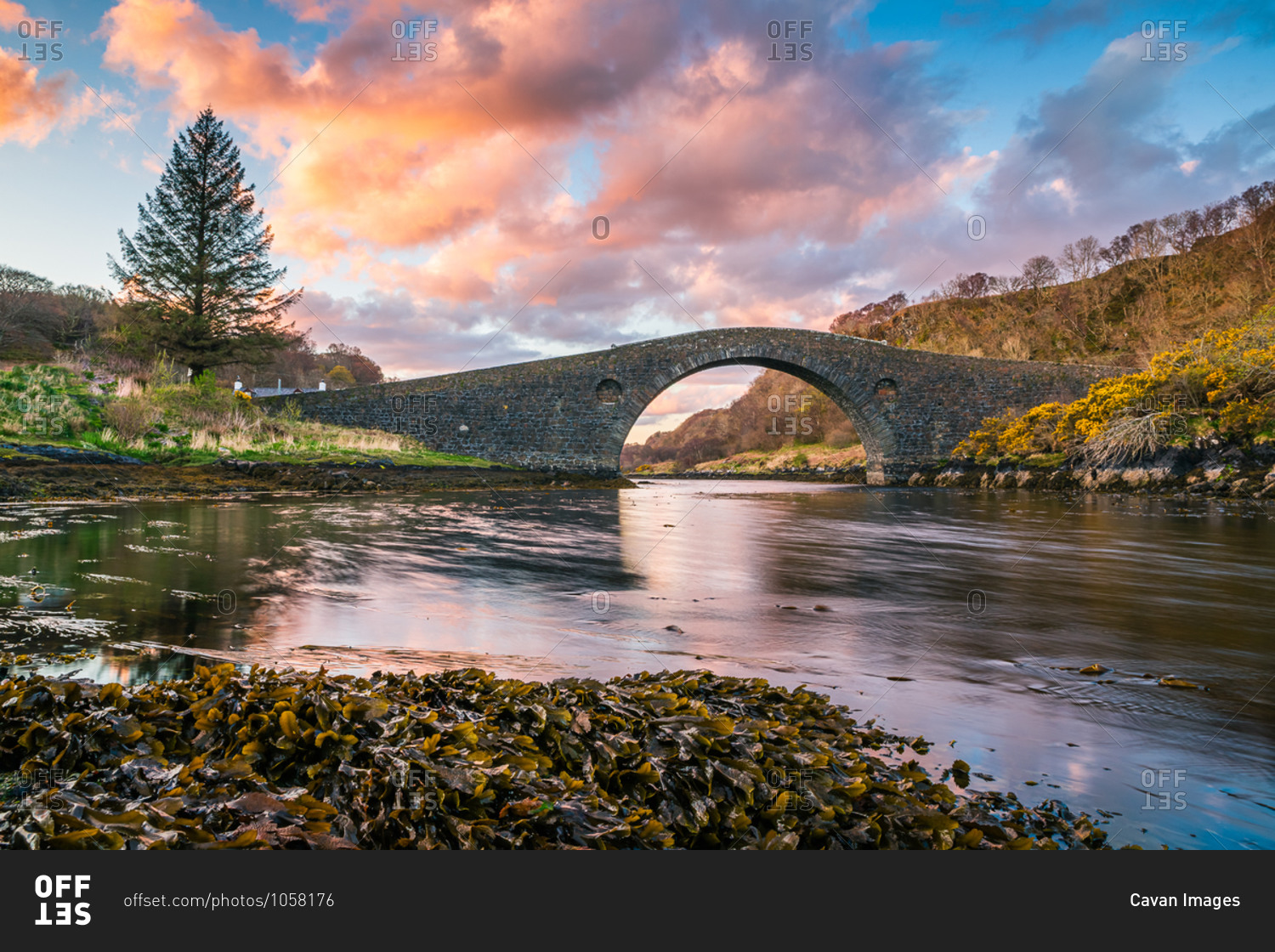 Bridge over the Atlantic. seil island stock photo OFFSET