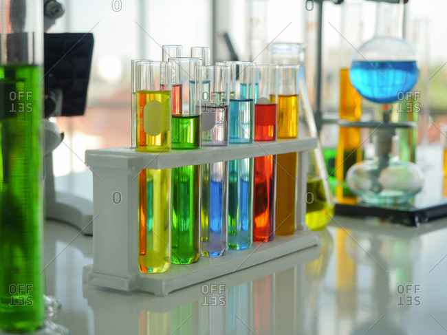Test tubes and other laboratory glassware
