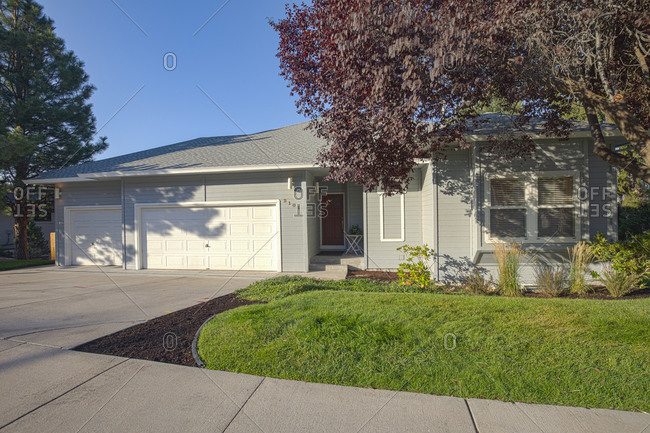 USA, Idaho, Boise, Exterior of single-family home in suburbs