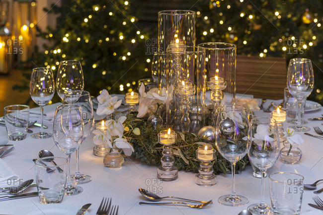 Table decoration, wintry, decoration, Christmas, festival, table