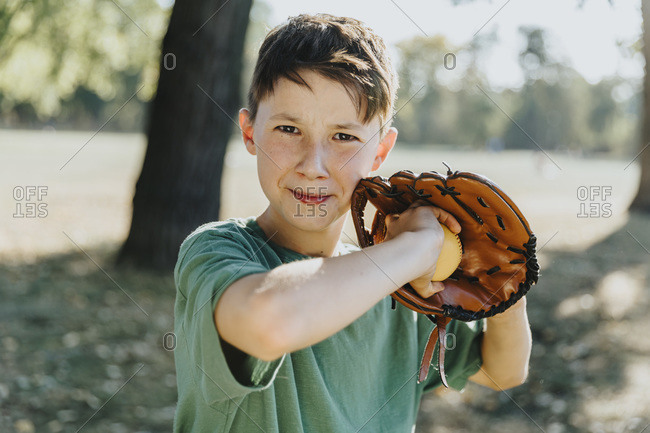 Portrait of a Baseball Catcher Stock Photo - Image of catcher