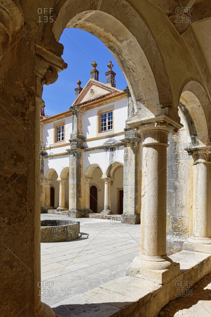 Micha Cloister, Courtyard, Castle and Convent of the Order of Christ (Convento do Cristo), UNESCO World Heritage Site, Tomar, Santarem district, Portugal, Europe