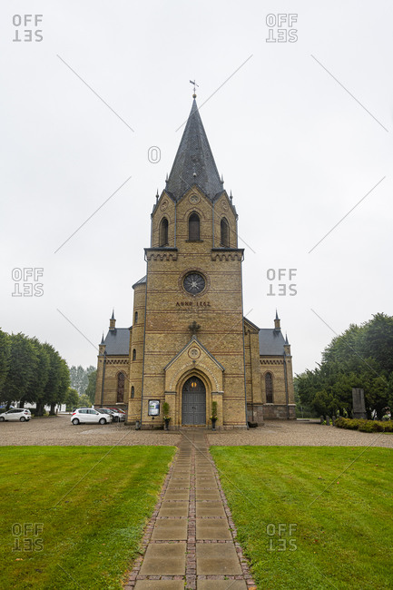 Tyrstrup Church, Moravian church settlement, UNESCO World Heritage Site, Christiansfeld, Southern Jutland, Denmark, Scandinavia, Europe