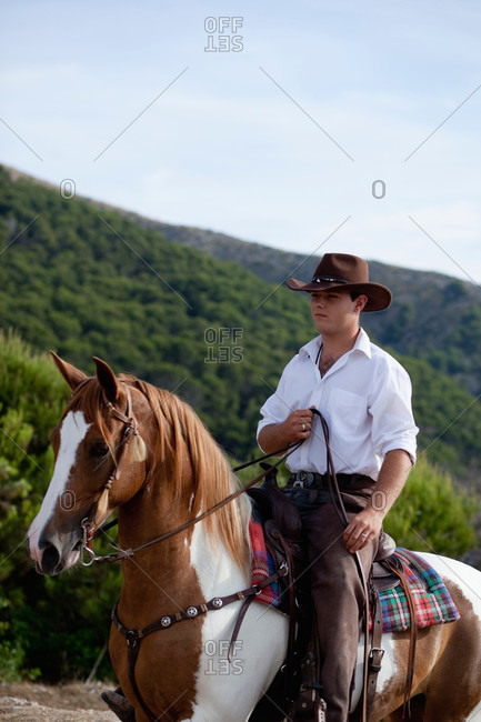 Western Cowboys Riding Horses Are Running At Stock Image Image Of Cowboys,  Riding: 222828507