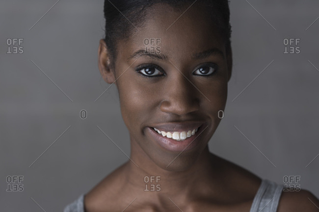 female face smiling