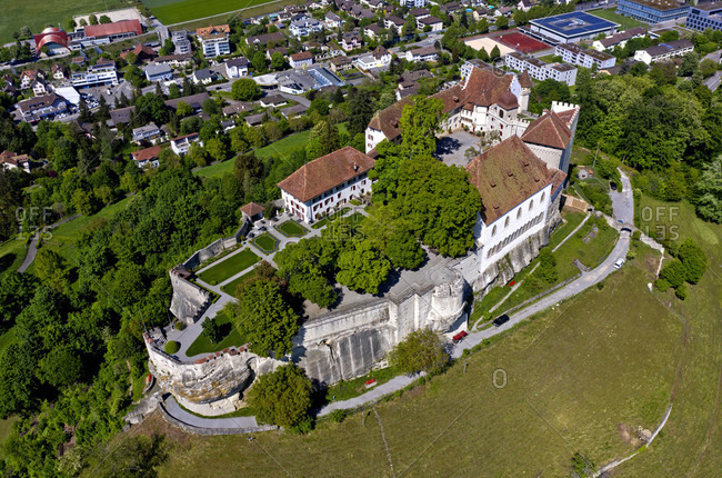 Lenzburg castle, lenzburg city, canton of aargau, switzerland