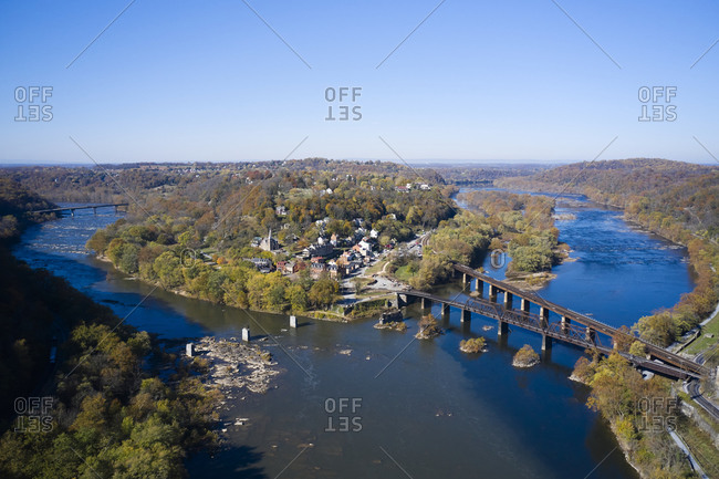 Ice Flow And Breakup On Potomac River Stock Photo, Royalty-Free