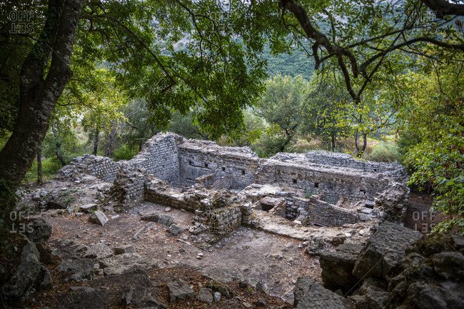 Albania- Vlore County- Butrint- Remains of ancient Roman city