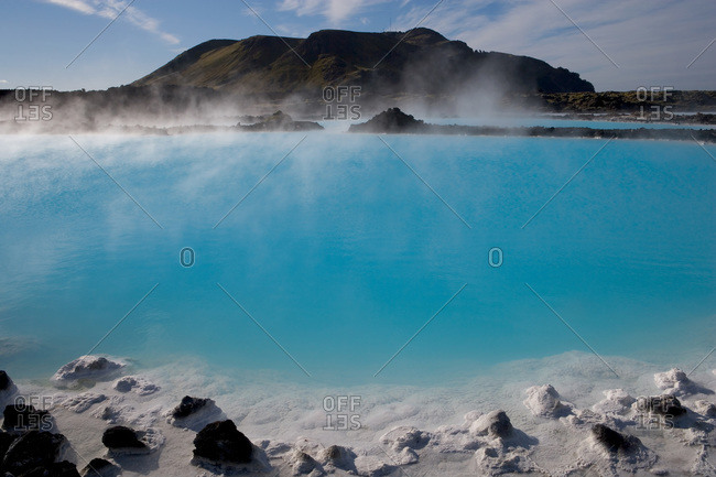 The Blue Lagoon a geothermal spa in southwestern Iceland