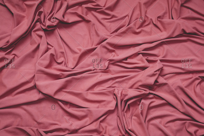 Detail of crumpled cloth fabric with folds and creases