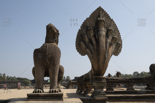 Large statues at Angkor Wat